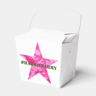 Pink Camouflage Bachelorette Hashtag Gefallen Box Geschenkschachtel