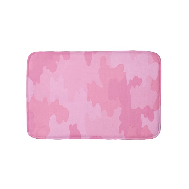 Pink Camouflage Bath Mat Badematte (Vorderseite)