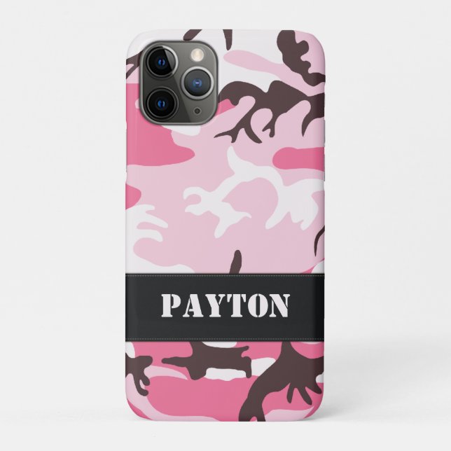 Pink-Camouflage Case-Mate iPhone Hülle (Rückseite)