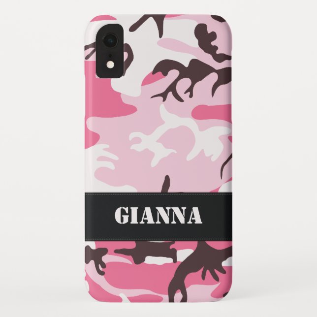Pink-Camouflage Case-Mate iPhone Hülle (Rückseite)