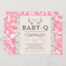 Pink Camouflage Co-ed Baby Dusche für Mädchen