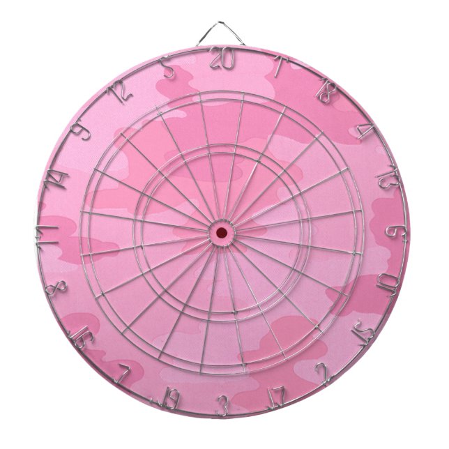 Pink Camouflage Dart Board Dartscheibe (vorne)