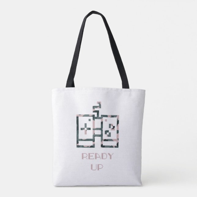 Pink Camouflage Gamecontroller - Erlebter Gamer (Rückseite)