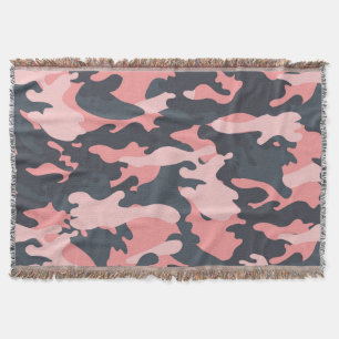 Pink Camouflage: Klassisches Vintages Muster Decke