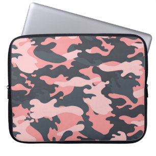 Pink Camouflage: Klassisches Vintages Muster Laptopschutzhülle