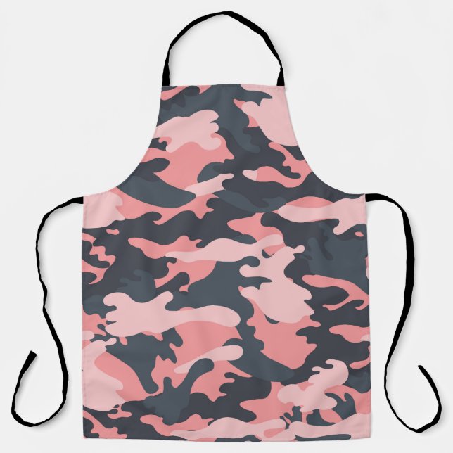 Pink Camouflage: Klassisches Vintages Muster Schürze (Vorderseite)