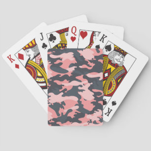 Pink Camouflage: Klassisches Vintages Muster Spielkarten