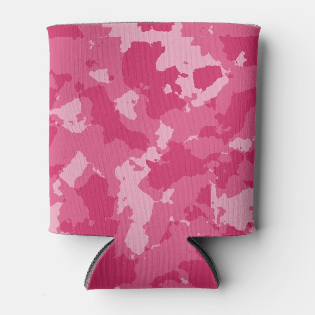 Pink-Camouflage-Muster Dosenkühler (Vorderseite)