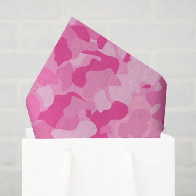 Pink-Camouflage-Papiermuster Seidenpapier (Geschenk Tasche)