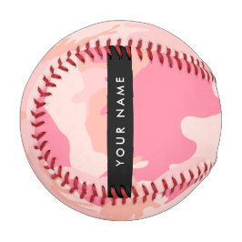 Pink Camouflage Pattern, Ihr Name, Personalisieren Baseball
