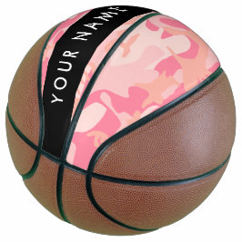 Pink Camouflage Pattern, Ihr Name, Personalisieren Basketball