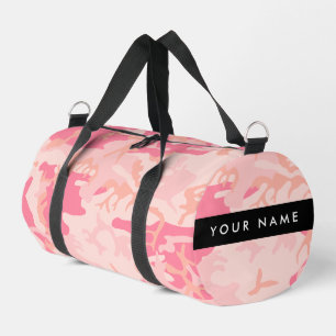 Pink Camouflage Pattern, Ihr Name, Personalisieren Duffle Bag