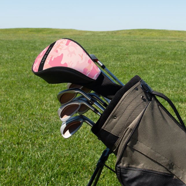 Pink Camouflage Pattern, Ihr Name, Personalisieren Golf Headcover (In SItu)