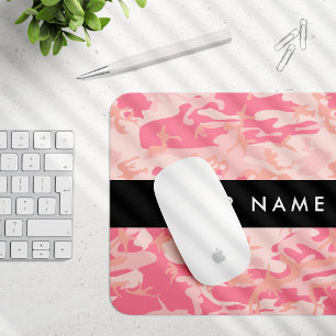 Pink Camouflage Pattern, Ihr Name, Personalisieren Mousepad