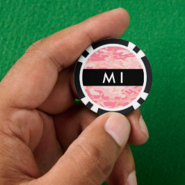 Pink Camouflage Pattern, Ihr Name, Personalisieren Pokerchips