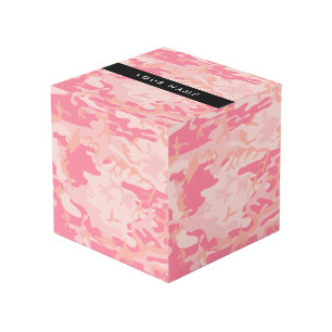 Pink Camouflage Pattern, Ihr Name, Personalisieren Würfel
