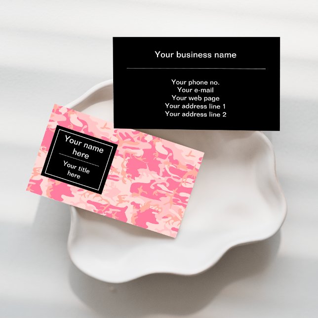 Pink Camouflage Pattern, Militär, Armee Visitenkarte (Von Creator hochgeladen)