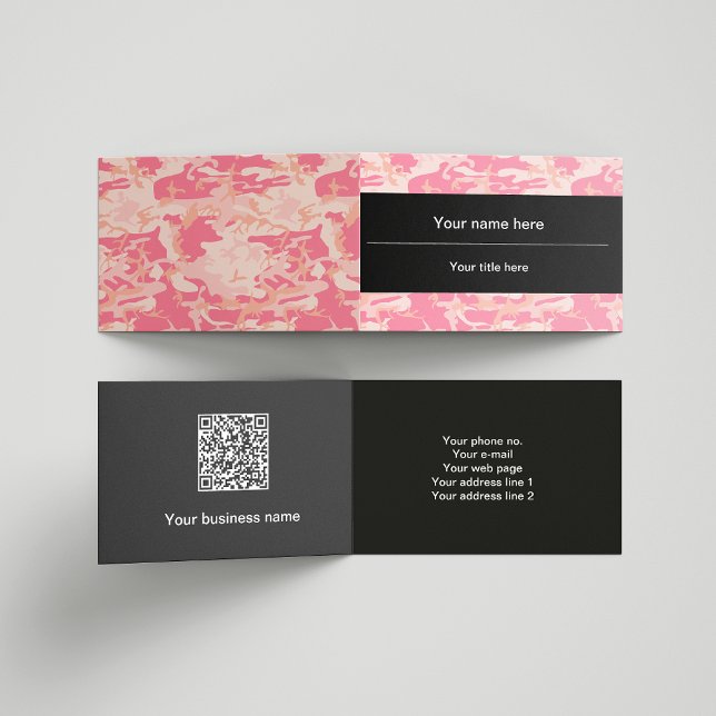 Pink Camouflage Pattern, Militär, Armee Visitenkarten (Von Creator hochgeladen)