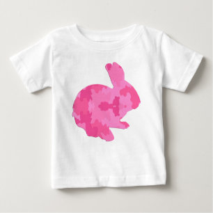 Pink Camouflage Silhouette Ostern Sonniges Shirt