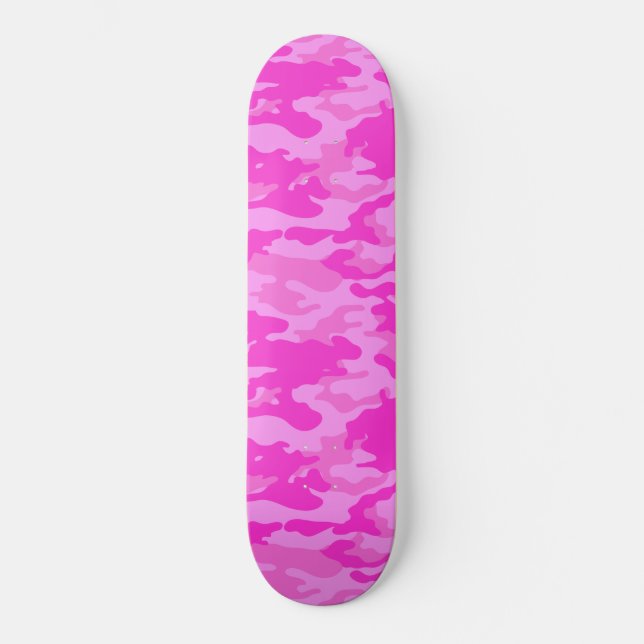 Pink Camouflage Skateboard (Vorderseite)