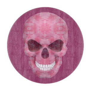 Pink Camouflage Skull Cutting Board Schneidebrett