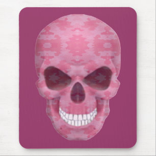 Pink Camouflage Skull Mouse Pad Mousepad