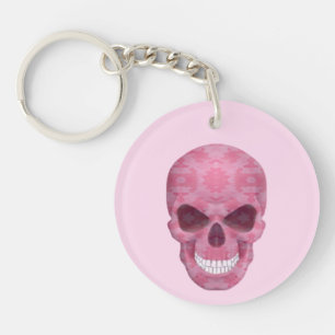 Pink Camouflage Skull Schlüsselkette Schlüsselanhänger