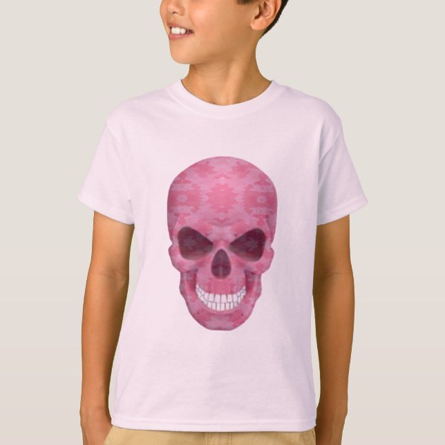 Pink Camouflage Skull Shirt (Vorderseite)