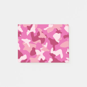 Pink-Camouflage-Tarnmuster Post-it Klebezettel