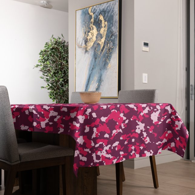 Pink Camouflage Tischdecke (table cloth)
