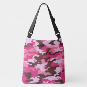 Pink Camouflage Tragetaschen Mit Langen Trägern