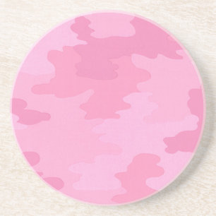 Pink Camouflage Untersetzer