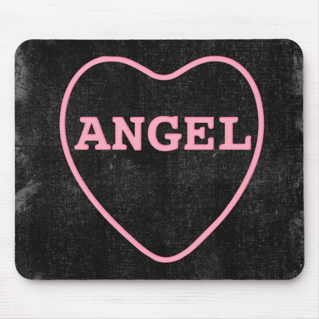 Pink Candy Angel Herzlich Willkommen im Valentiner Mousepad (Vorne)