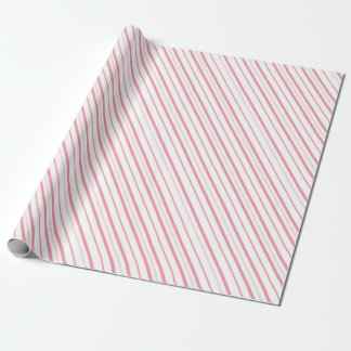 Pink Candy Cane Stripes - Small Stripes Geschenkpapier