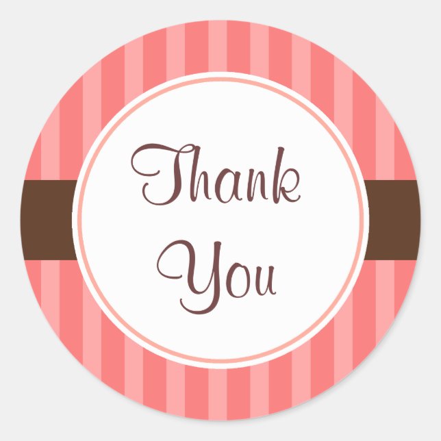 Pink Candy Danke Stickers (Vorderseite)