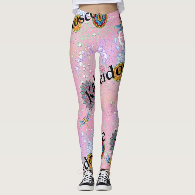 Pink Candy Floss Steampunk Leggings (Vorderseite)