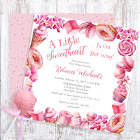 Pink Candy Frame Girl Babydusche