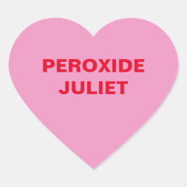 Pink Candy Heart Herz-Aufkleber
