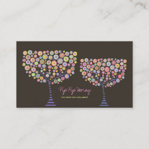 Pink Candy Retro Personal Business Visitenkarte