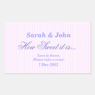 Pink Candy Stripe Wie süß ist es Aufkleber