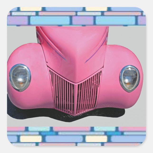 Pink Car Sticker (Vorderseite)