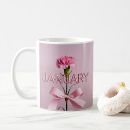  Pink Carnation January Flower Classic Mug Kaffeetasse