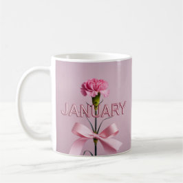  Pink Carnation January Flower Classic Mug Kaffeetasse