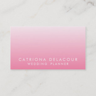 Pink Carnation Ombre Gradient Mod Business Card Visitenkarte