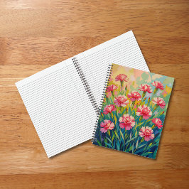 Pink Carnations Notebook Notizbuch