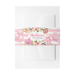 Pink Carnival Birthday Bauch Band Ring