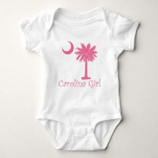Pink Carolina Girl Palmetto Baby Strampler