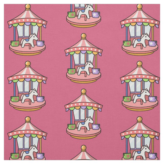Pink Carousel Stoff (Muster)