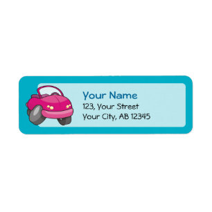 Pink Cartoon Car