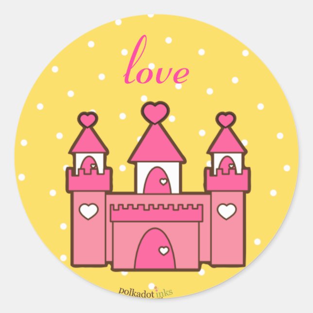 Pink Castle Stickers (Vorderseite)